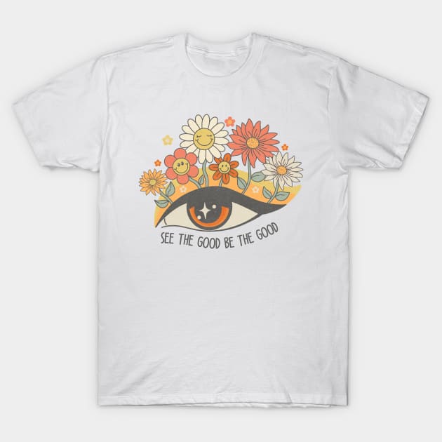 See the Good Eye with Flower T-Shirt by bellofraya